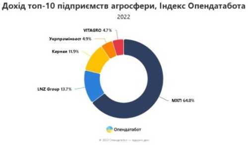 Топ-10 українських агрокомпаній у 2022 році заробили 97,65 млрд грн - INFBusiness