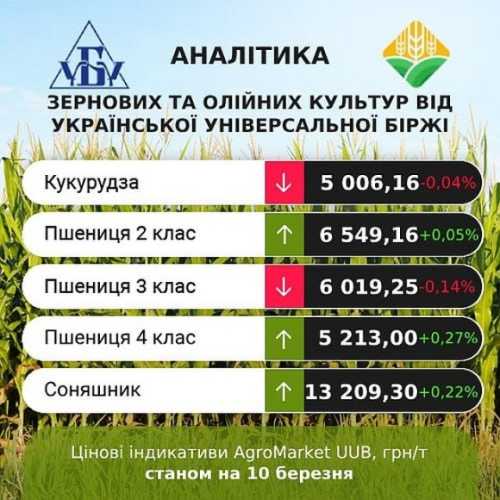 Оновлені ціни та тренди на AgroMarket UUB за 4-10 березня - INFBusiness