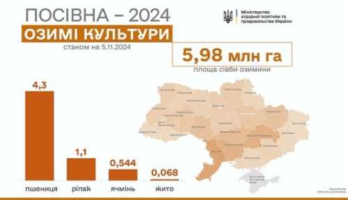 Посівна-2024: засіяно майже 6 млн га озимих - INFBusiness