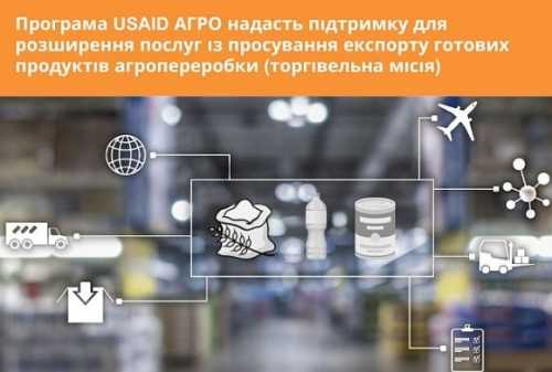 USAID АГРО підтримає компанії, які надають послуги з просування експорту готових продуктів переробки - INFBusiness