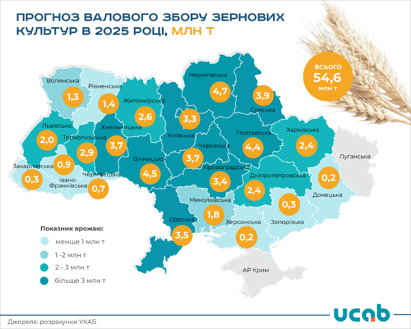Урожай зернових і олійних в Україні прогнозують на рівні 73,4 млн т - INFBusiness