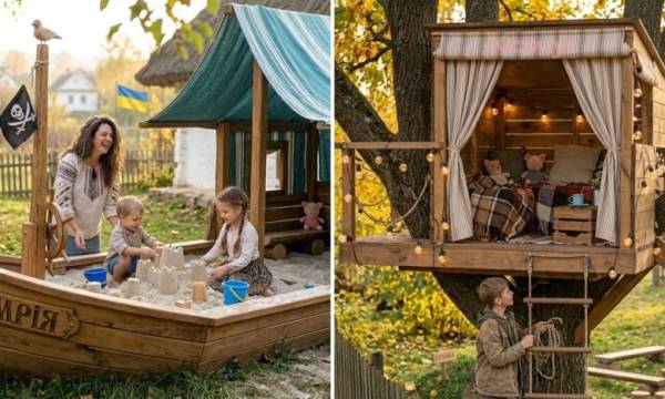 Дитячий майданчик на дачі: бюджетні ідеї, що подарують море радості